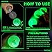 Lewtemi 24 Pcs Glow in The Dark Balls Glowing Stick Balls Bulk Lighted Bouncy Rubber Long Lasting Bright Night Party Supplies for Holiday Carnival Goodie Bag Fillers