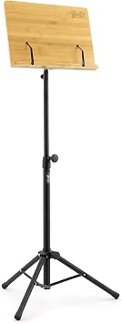 Theodore T-OMS-02 Bamboo Music Stand with Tripod Base - Orchestral Wooden