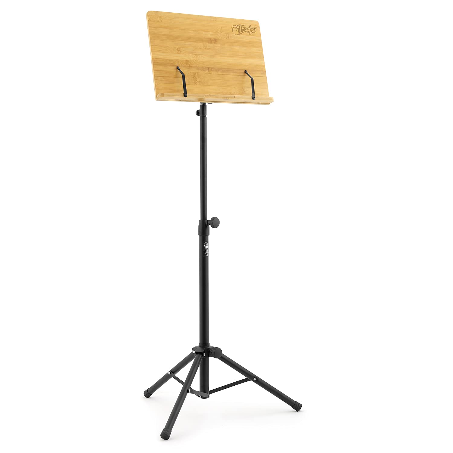 Theodore T-OMS-02 Notenständer – Orchesterpult aus Bambus, mit Stativfuß