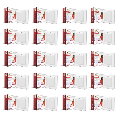 Image of Murphy 15W Vega LED Panel Light Square Surface - (Cool White, Pack of 20) No False Ceiling Required