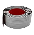 10 Ft x 2" Floor Transition Strip Doorways, Self Adhesive Vinyl Floor Transition Strip,Tile Floor Divider Strip for Joining Floor Gaps Tiles Carpet Threshold Transition (Grey Wood Grain)