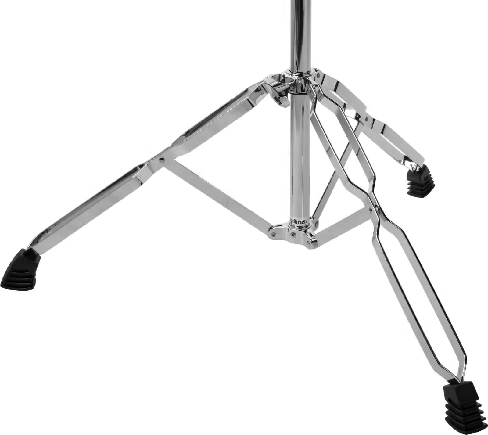 WOODBRASS NYX C-1500 Pied Cymbale Droit Medium - Stand Cymbale Batterie Double Embase Stable, Support Robuste Aluminium Acier, Hardware Batterie Fiable