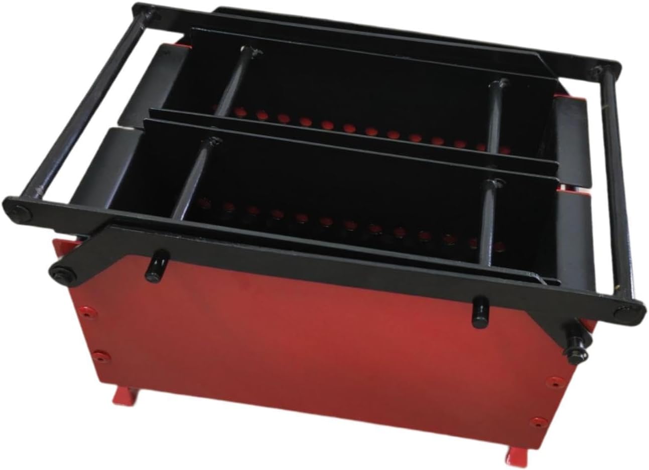 MagiDeal Newspaper Briquette Maker Paper Brick Recycling Press 2 Grids Manual Portable Brick Briquette Machine for Home Stoves Outdoor