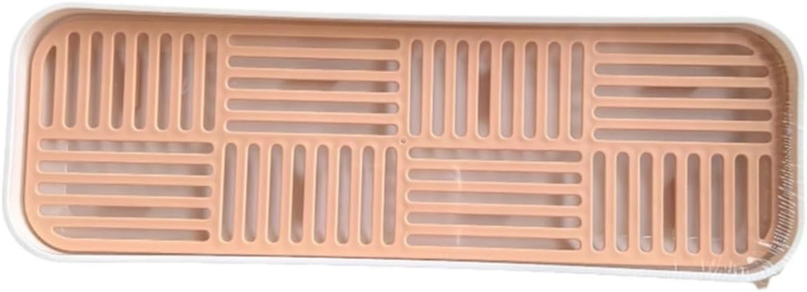 Dish Drainer Double Layer Detachable Tableware Storage Tray Kitchen Accessory 1 Piece (Blue, Large)