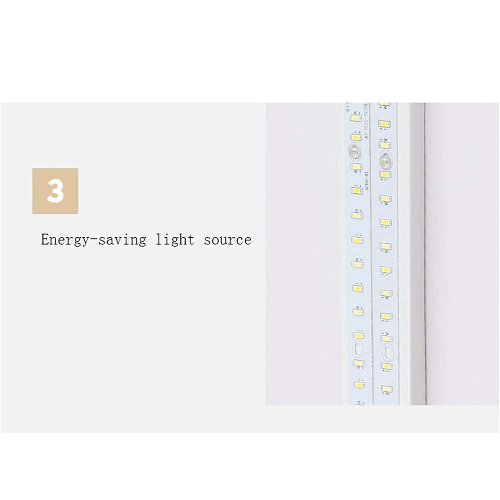 Espejo de luz LED, Espejo de Madera, luz Frontal, Espejo de tocador, Accesorio de iluminación para tocador de baño, Aplique de Pared (Color: luz cálida, tamaño: 35 cm), lámpara de Pared para