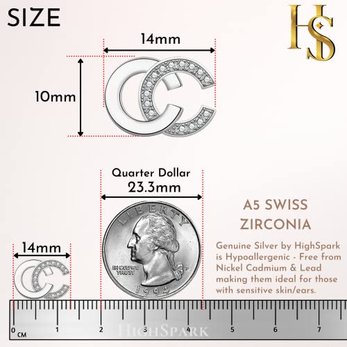 Double C Earrings for Women | Designer Earrings Chic Letter Design Earrings | Lovely Gift4