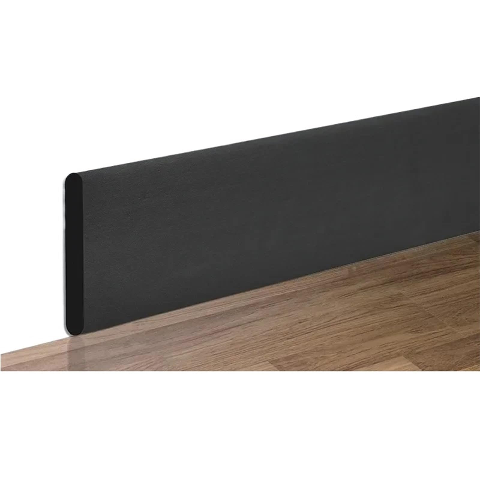 Xctdsvah Black Wallpaper Border 2M Waterproof Enclosure Self Adhesive Skirting Line Wall Sticker Thickened Anti-Collision Decoration Corner(Black)
