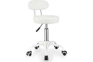 Swivel Rolling Stool with Wheels Height Adjustable Chair Rolling Drafting Chair Spa...