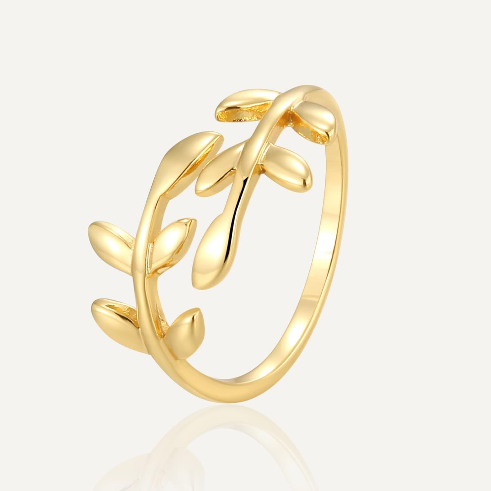 KnSam 9K/14K/18K Gelbgold Trauringe Echte Goldschmuck, Zweigstelle Pärchen Ringe, Partnerringe Gold Au375/ 585/750, Gr.47-65