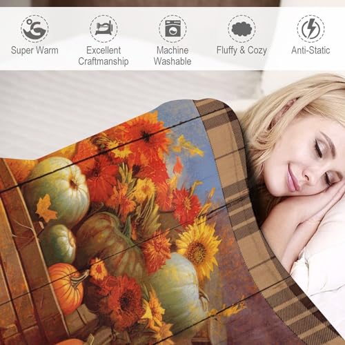 Couverture de lit pelucheuse Thankful Blessed cadeau maman et père - 5