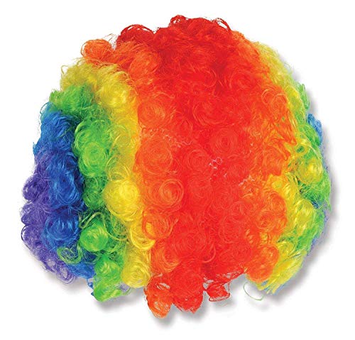 Image of LUDALY Multi Color Afro Wig for Holi, Halloween Celebration Fancy Joker Hair Wig for Men /Women & Childe (Pack of 1)1Pc