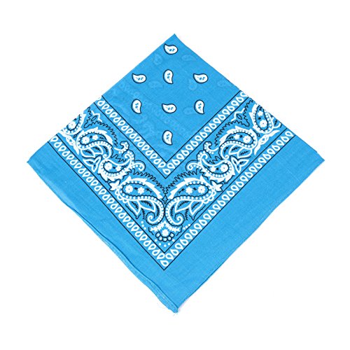 Boolavard 1, 6, 9 oder 12 Stück Cowboy Bandanas Bandana mit original Paisley Muster,1er pack,Blau Boolavard 1, 6, 9 oder 12 Stück Cowboy Bandanas Bandana mit original Paisley Muster,1er pack,Blau
