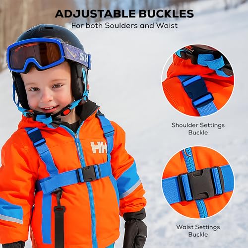 image for Launch Pad Toddler Ski Harness with Leash - Ski Harness for Kids w/ 7'