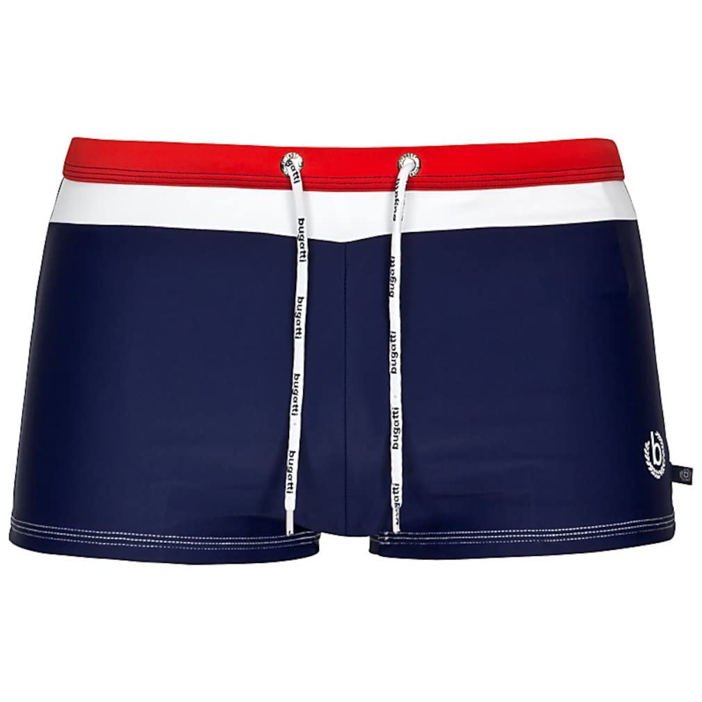 Bugatti® - Bañador para hombre, talla XXL (talla del fabricante: 8), color azul marino y rojo