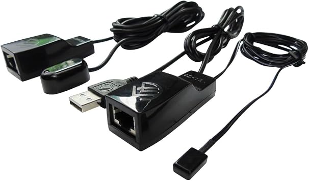 Infrared Remote Control Repeater-IR Extension Transponder Remote Control RJ45 Single Network Cable Ethernet Cable Connection IR Remote ExtenderControl of 1 Device