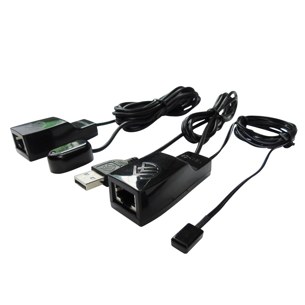 SPENFiLY Infrared Remote Control Repeater-IR Extension Transponder Remote Control RJ45 Single Network Cable Ethernet Cable Connection IR Remote Extender(Control of 1 Device)