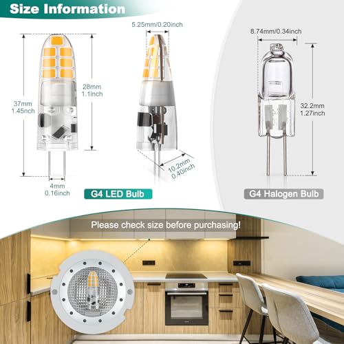 G4 LED Dicuno 2W Warmweiß Leuchtmittel für 20W Halogen Ersatz