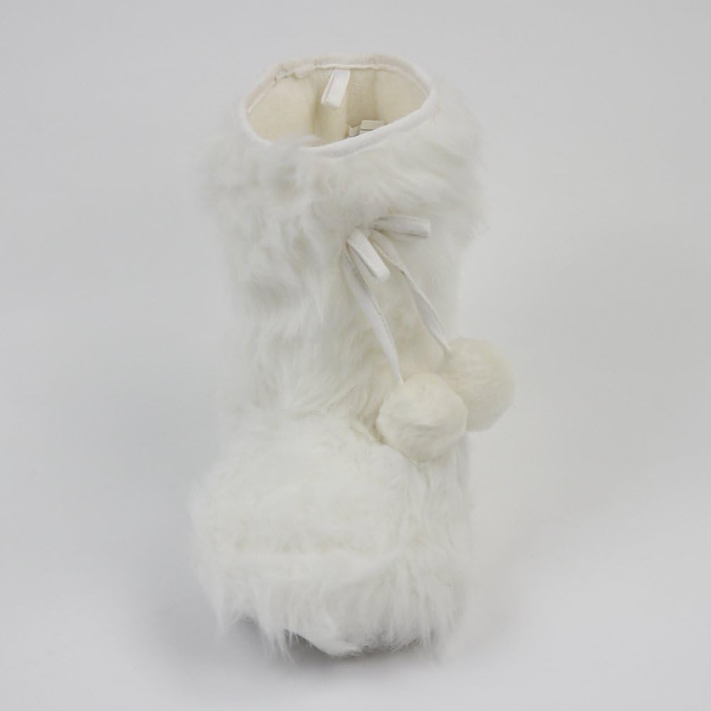white fuzzy slipper boots