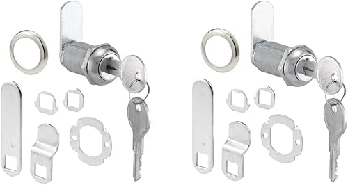 Defender Security U 9945 - Cerradura para cajones y gabinetes, acero inoxidable fundido a presión, se adapta a 1316 pulgadas de grosor MaxPanel y