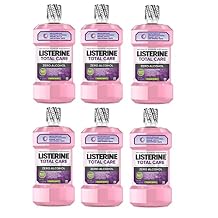 Johnson Listerine Total Care Zero Mouthwash, Alcohol Free, Fresh Mint, 1 L Pack of 6
