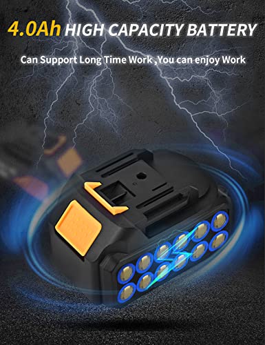 Impact Wrench Cordless,550 Ft-Lb（750Nm） High Torque 2200 Rpm,Brushless Motor，With A 4.0Ah Li-Ion Battery, Suitable For Family Cars，Construction Work On Site #TOP2