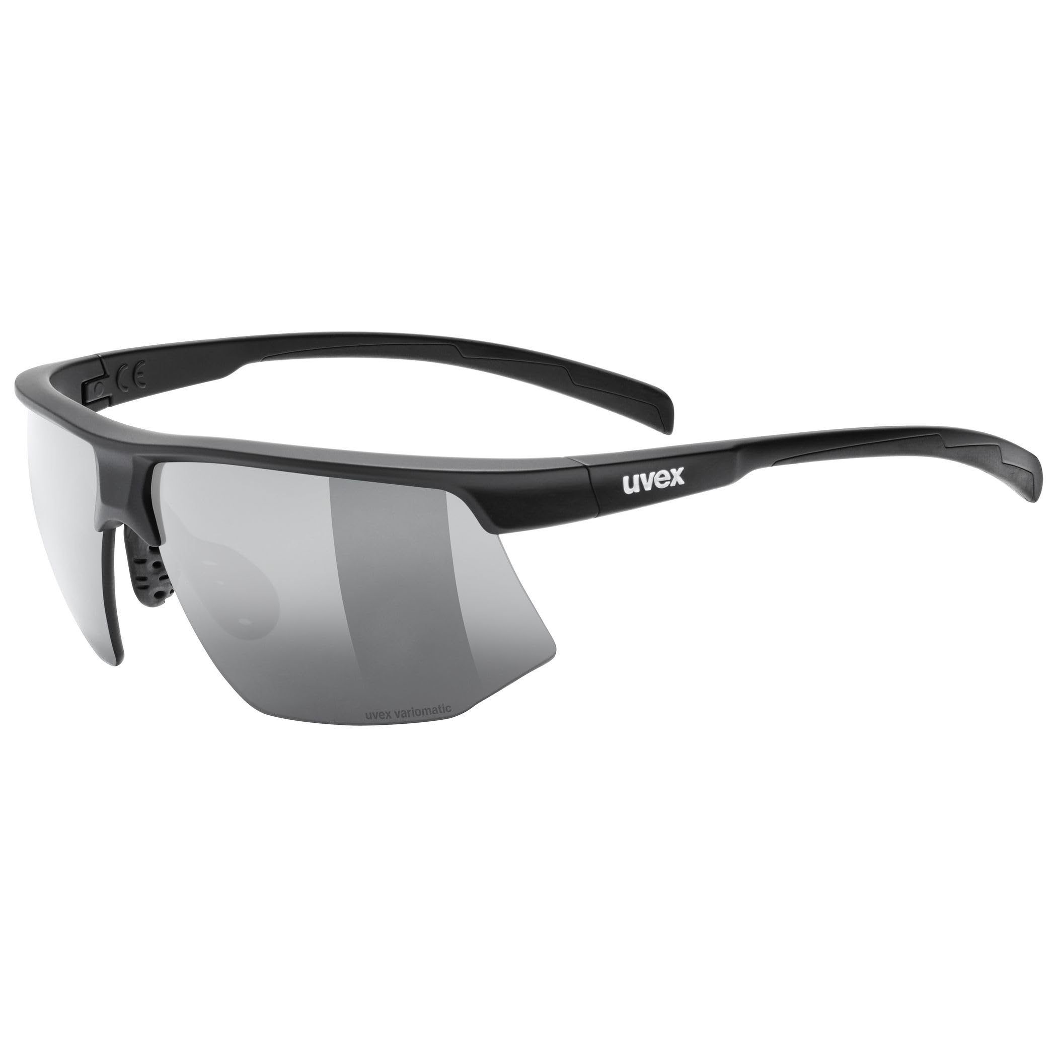 Uvex aerios S V – lunettes de sport étroites et ultralégères à teinte automatique pour adultes avec traitement anti-buée et branches soft