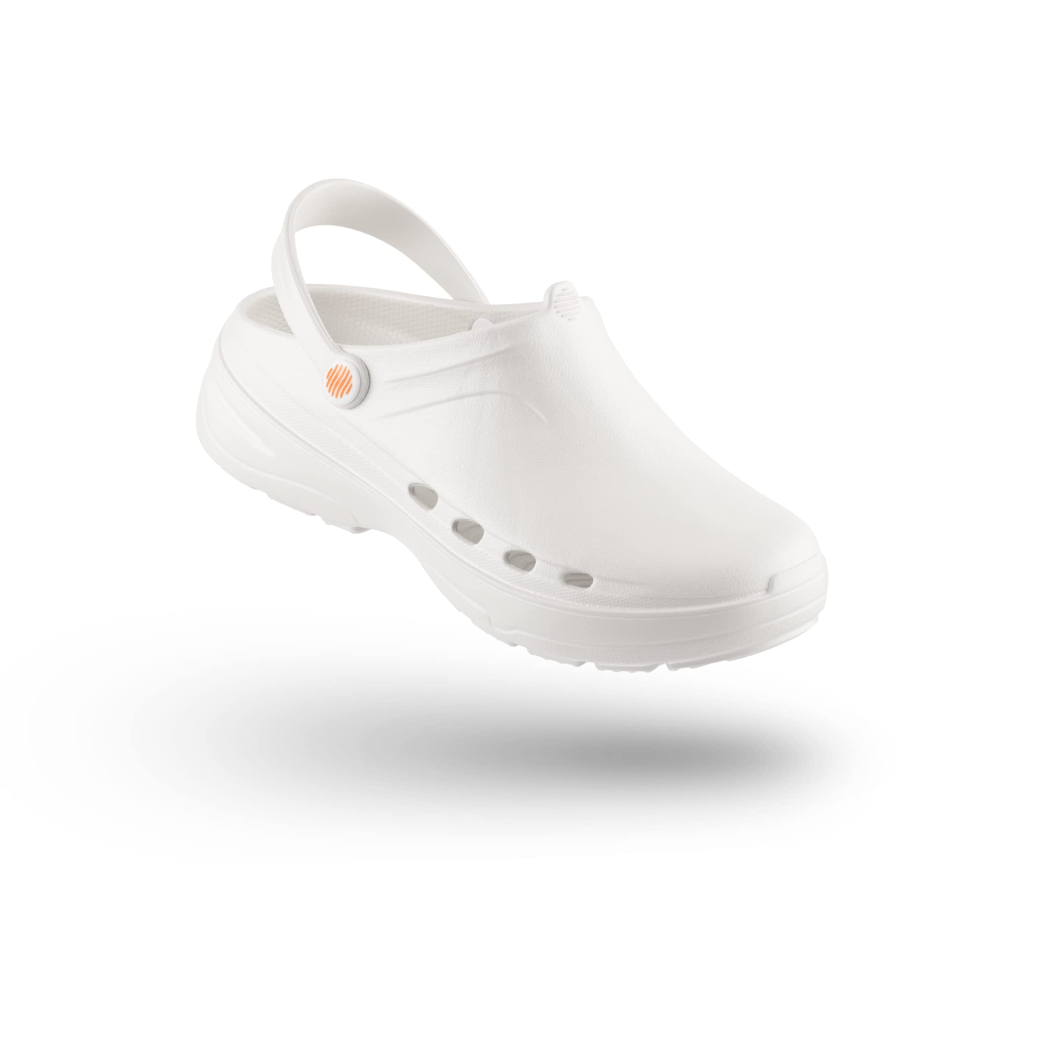 WOCK WAYLITE, Zoccoli Sanitari Donna Uomo, Scarpe Lavoro Sanitarie Leggere Traspiranti Antiscivolo SRC Antistatici, Zoccoli Infermiere Com Cinturino