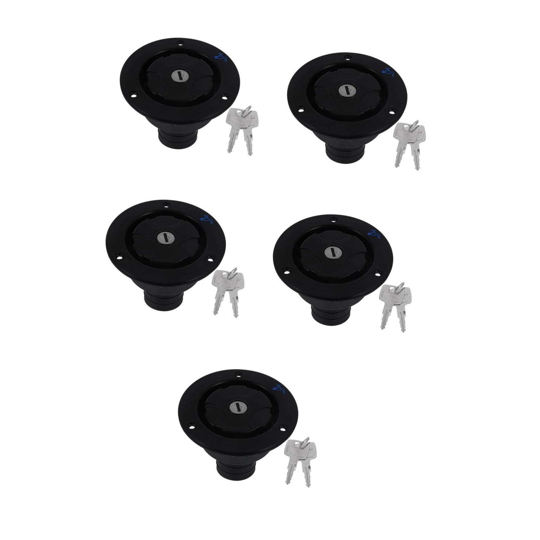 iplusmile 5piezas Tapa De Llenado De Agua Para Autocaravanas y Remolques Tapa De Repuesto Compatible Vehículos Recreativos Diseño Sencillo y Elegante Fácil De Usar y Reemplazar