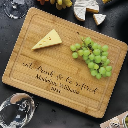 Tabla de cortar rectangular de madera personalizada miniatura 1