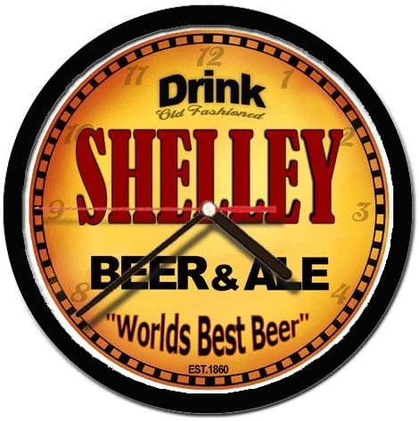 SHELLEY beer and ale cerveza wall clock