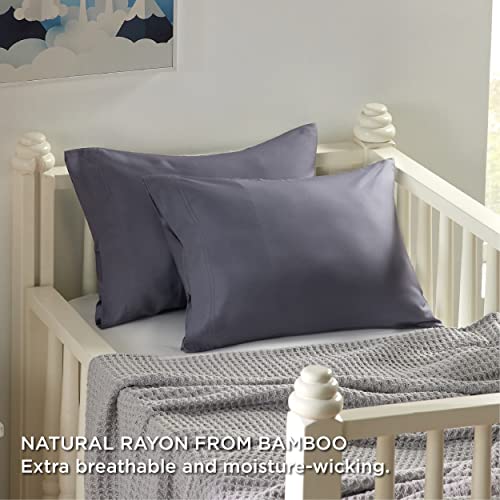 Bedsure Toddler Pillowcase - Grey Cooling Pillow Cases 2, Rayon Made From Bamboo, Soft & Breathable Travel Kids Pillow Covers With Envelope Closure, Gift For Hot Sleepers In Summer, 13X18 Inches #TOP1