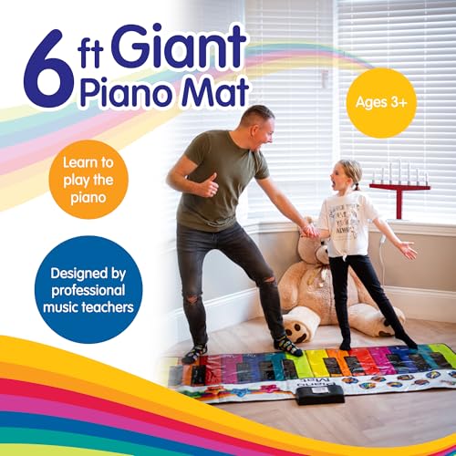 Best Piano Mats: make your kids happy with their footsteps on musical layout 12 Kids Giant Floor Piano Mat (6ft), The Perfect Kids Toys for Grandkids - Floor Piano Mat Toys and Games Perfect for Your for Grandkids #5