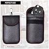 KAV Faraday Car Key Fob Protector Pouch Bag- Carbon Fiber Compact Signal Blocking Pouch for Car Key Wallets - RFID Blocking, Anti-Theft Protection (Pack of 3) #4