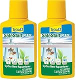 Tetra SafeStart Plus, for Newly Set-Up Fish Aquariums, 100 ml, 3.38-Ounce (Pack of 2)