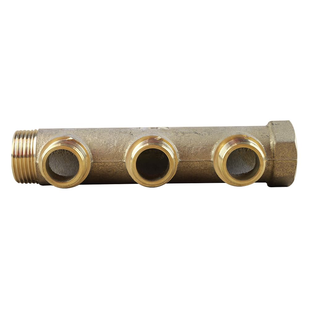 Collecteur entraxe 50mm Mâle Femelle 1"- 3 Départs Mâle 3/4