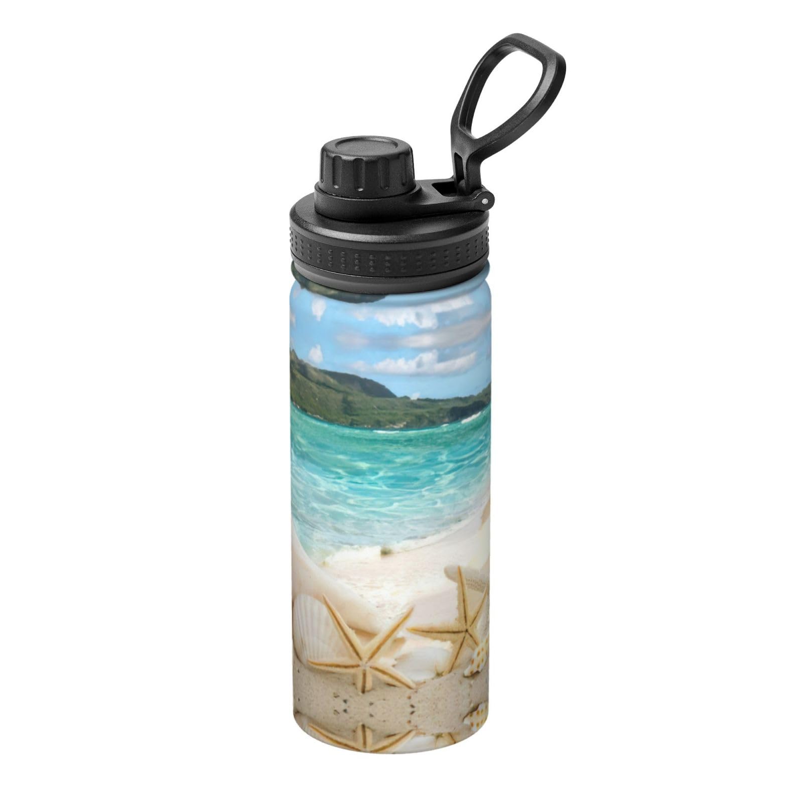 Gourde isotherme en acier inoxydable durable, bouteille étanche gym 532 ml
