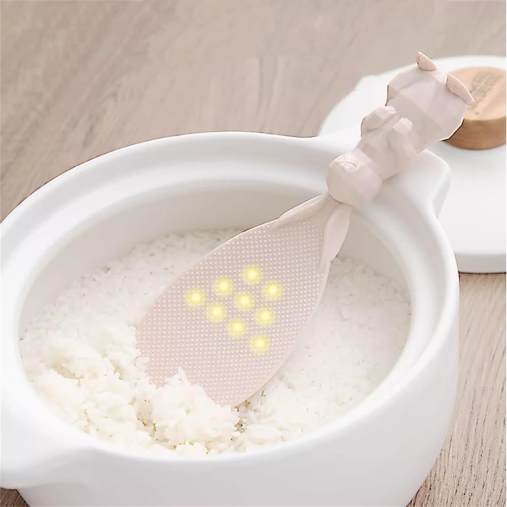 イーシザイ・マーケット / しゃもじ 飯杓子(小) 16cm クリーム No.102K しゃもじ こびりつかないご飯 しゃもじ 家庭用しゃもじ 耐久性 耐熱 頑丈 (色 : 白, Size : 20.5x7.3cm)