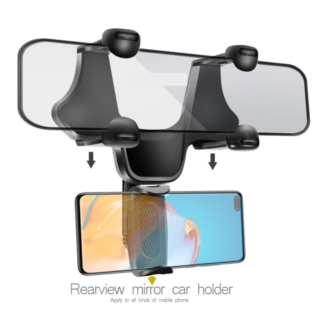 Supporto Telefono Supporto Universale per Smartphone per Auto Specchietto retrovisore per Telefono Cellulare Accessori per Decorazioni per Auto