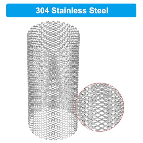 Image of PATIKIL 2 Pcs 30mm OD Strainer Mesh, 60mm H Screen Y Shaped Strainer Filter Valve Mesh Screen 304 Stainless Steel Strainer Mesh for Debris Pump Water Oil Separation
