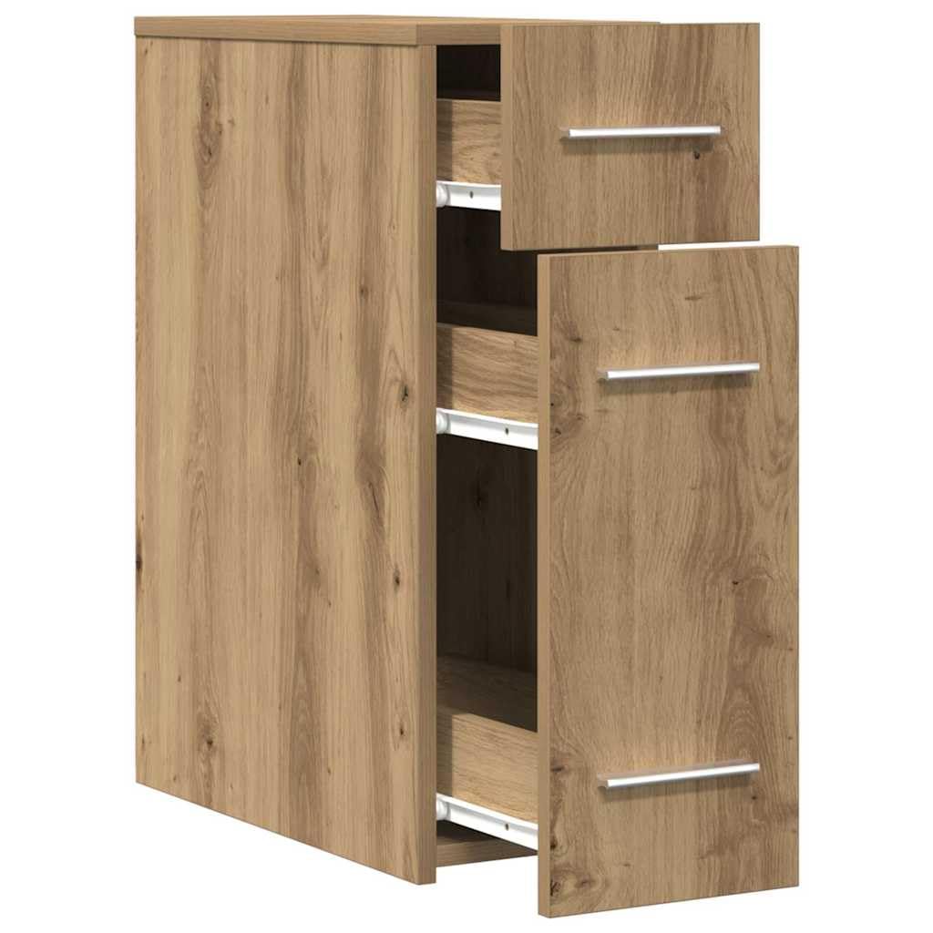 vidaXL Mobile da Farmacia Rovere Artigianale 20 x 45,5 x 60 cm, Mobile da Farmacia Moderno, mobiletto Rettangolare, Legno ingegnerizzato, Soluzione Pratica, Design Minimalista