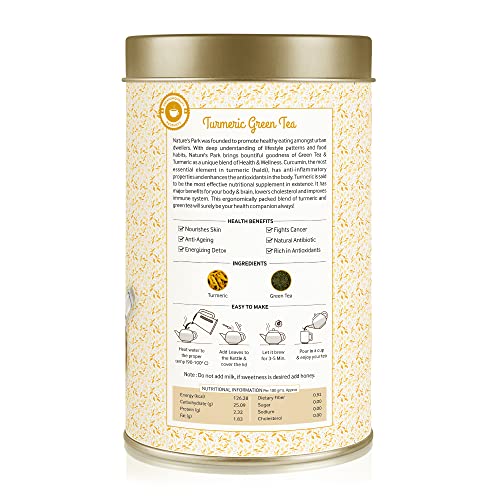 Image of Nature's Park Turmeric Green Tea Can,100 Gm)