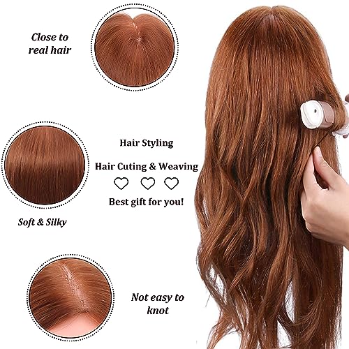 Training Head, Yofuly 18 Inch Hairdressing Head 100% Real Human Hair - Image 2
