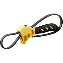 Adjustable Rubber Strap Wrench Versatile Portable Accessories Jar Opener Plumbing Tool for Repairing Mechanics Plumbers DIY, 6inch