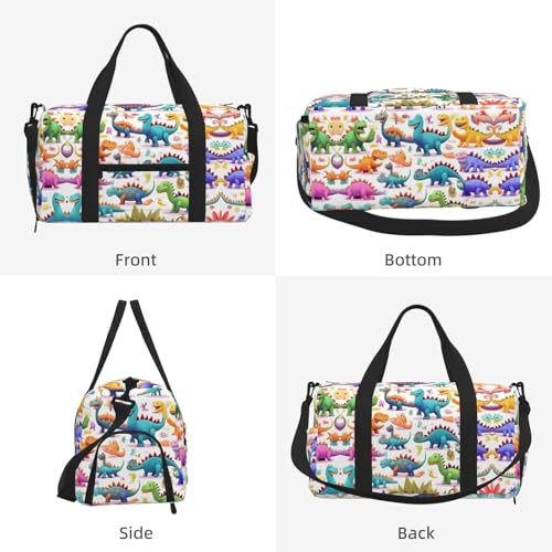 Bolsa de equipaje transpirable con dinosaurios contra la ropa húmeda 2