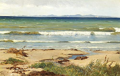 Cuadro sobre lienzo Udsigt Fra Mod Kullen de Frants Henningsen decorativo de 60x90cm