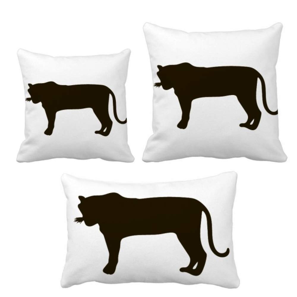 Housse de coussin tigre noir pour relooker un canapé usé ou sobre