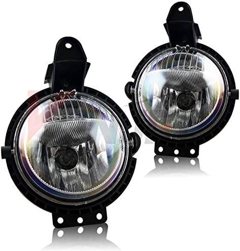 Winjet WJ30-0509-09 2007-2015 Mini Cooper Fog Light RH LH Pair Set Replacement- Clear