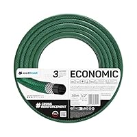 CELLFAST Gartenschlauch 3 Lagiger Wasserschlauch Aus Polyesterkreuzgewebe Für Garten Flexibler Bewässerungsschlauch UV Beständig Anti Algen 20 Bar 1 2 Zoll 30 Meter Economic