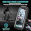 ENONEO Support Téléphone Vélo Moto Universel 360° Rotation Porte Telephone Velo Guidon Etanche Support Telephone Trotinette Electrique Scooter avec Ecran Tactile pour Smartphones #1