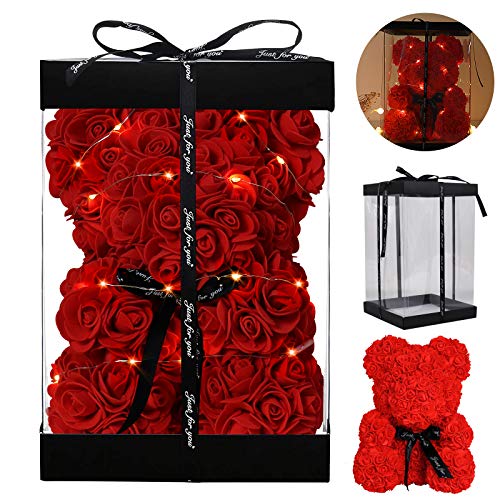 Rose Teddy Bear Gift For Valentines Day 